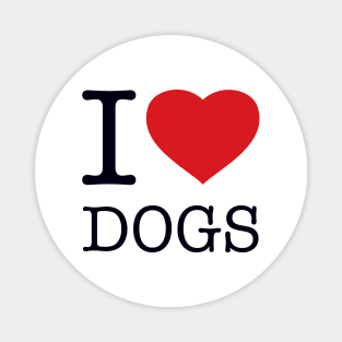 I LOVE DOGS Magnet